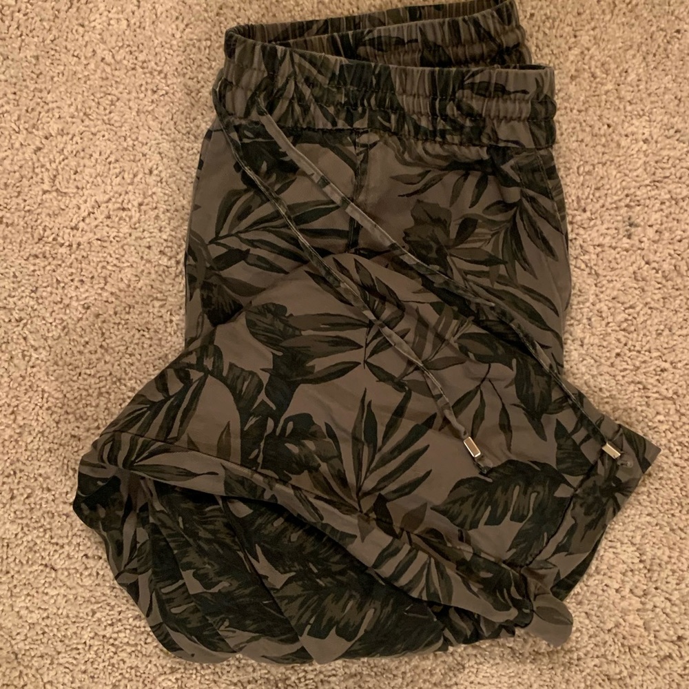 mid waisted comfy printed pants from old navy